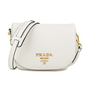 Prada Vitello Dyno Shoulder Bag White